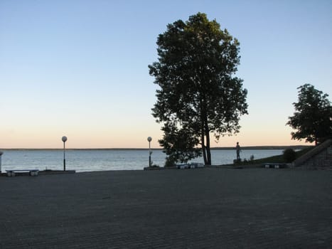 Lake Naroch is the landscape of the lake in Belarus.