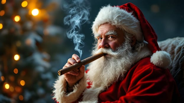 Portrait of the funny Santa