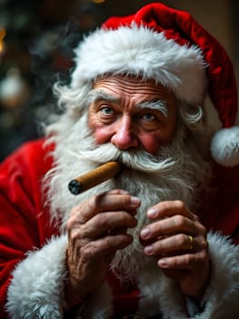 Portrait of the funny Santa