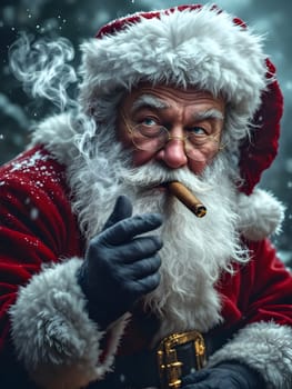 Portrait of the funny Santa