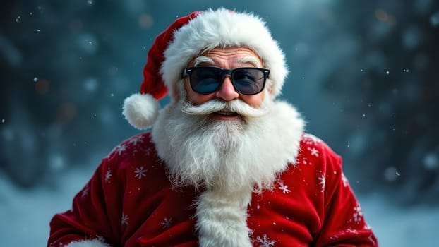 Portrait of the funny Santa