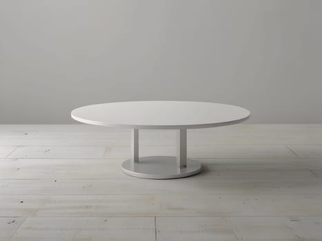 Table closeup on plain background