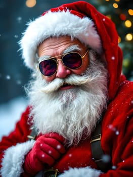 Portrait of the funny Santa