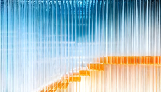layers of translucent squares moving in a synchronized flow, resembling dynamic data visualization, AI generated