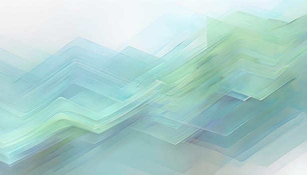 layers of translucent squares moving in a synchronized flow, resembling dynamic data visualization, AI generated