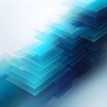 layers of translucent squares moving in a synchronized flow, resembling dynamic data visualization, AI generated