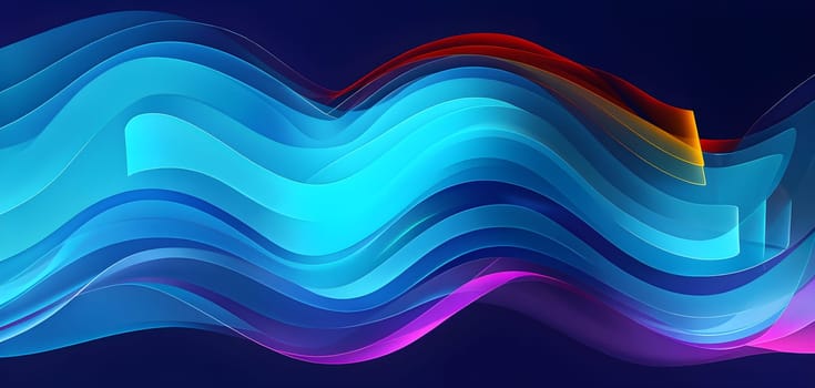 layers of translucent squares moving in a synchronized flow, resembling dynamic data visualization, AI generated