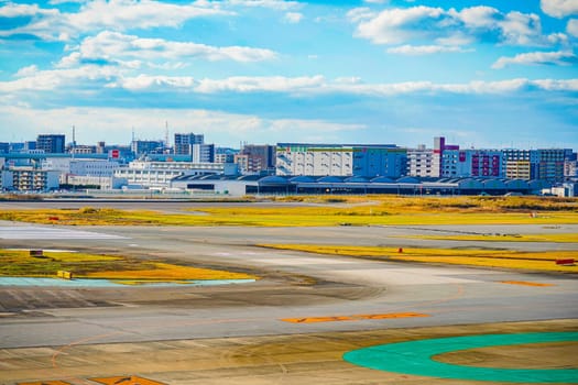 Fukuoka airport runway. Shooting Location: Fukuoka prefecture
