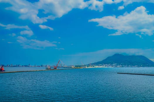 View of Tsugaru Strait. Shooting Location: Hakodate City, Hokkaido