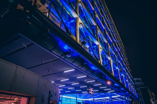 blue light architecture. Shooting Location: UK, London