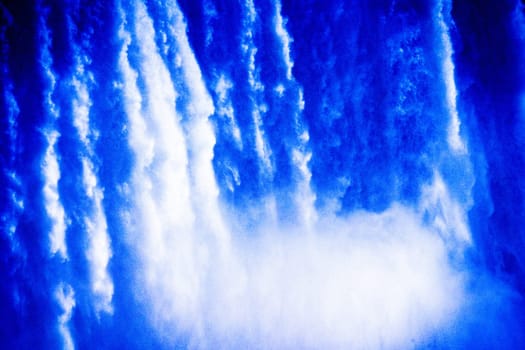 blue waterfall art. Shooting Location: Toronto