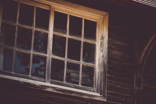 Old wall of old wooden construction. Shooting Location: Hokkaido