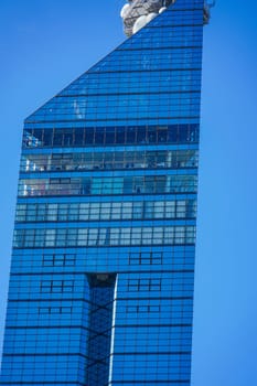 Fukuoka Tower glass exterior. Shooting Location: Fukuoka prefecture