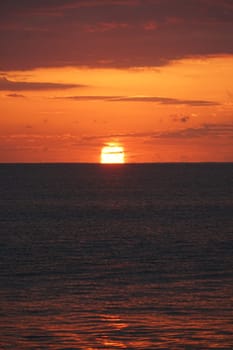 The first sunrise on the Arahama coast. Shooting Location: Sendai, Miyagi Prefecture