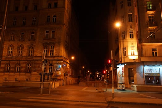 Night view of Keleti station. Shooting Location: Hungary, Budapest
