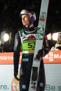 Andreas Wellinger (SC Ruhpolding) at the FIS Ski Jumping World Cup Individual Men in Neustadt