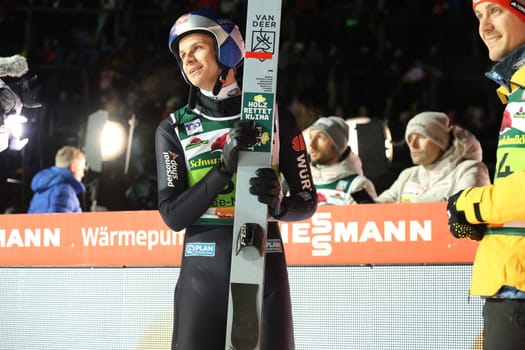 Andreas Wellinger (SC Ruhpolding) at the FIS Ski Jumping World Cup Individual Men in Neustadt