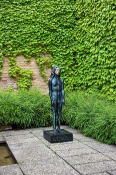 Venice, Italy - May 7 2024: Foreigners Everywhere 60th Venice Art Biennale in Venice. Puppies Puppies by Jade Guanaro Kuriki Olivo. A Sculpture for Trans Women.