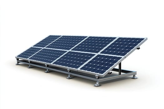 Solar panel system capturing sunlight, generating sustainable and renewable energy, promoting clean power solutions
