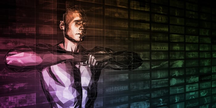 Network Cyber Security Career as a Computer Technology Concept