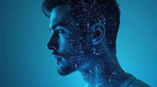 Healthcare Technology With A Human Body Scan Concept
