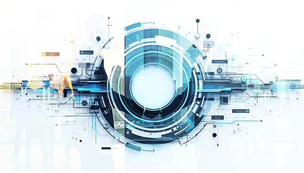Collaborative Innovation Thrives Modern Digital Abstract Background