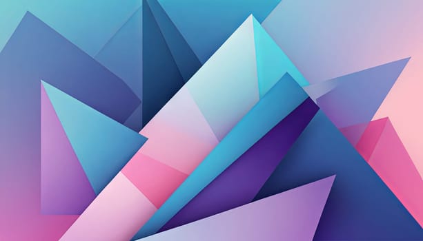 Dynamic Gradient Layers Form An Innovative Geometric Abstract Design