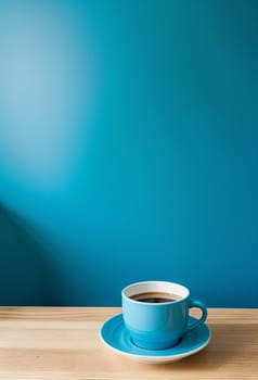 Cafe Menu Marketing Blue Background Artistic Concept
