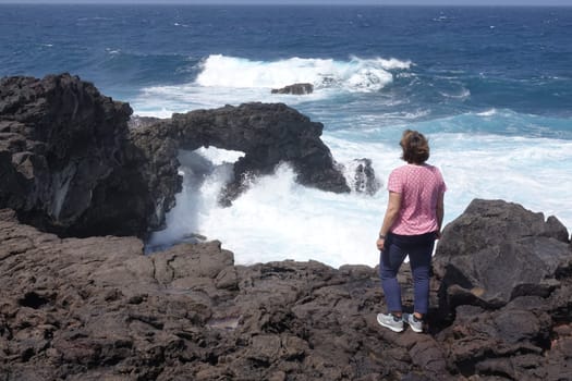Felsenfenster bei El Golfo auf Lanzarote