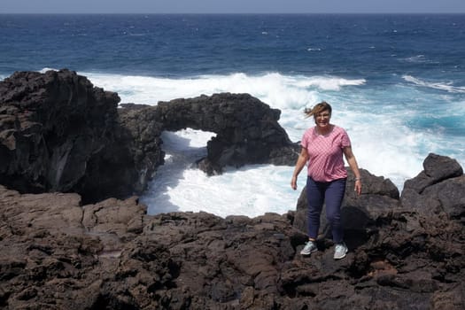 Felsenfenster bei El Golfo auf Lanzarote
