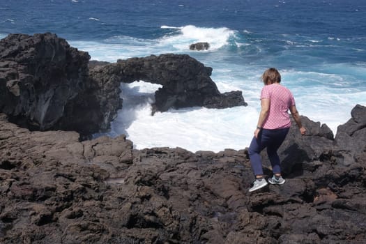 Felsenfenster bei El Golfo auf Lanzarote