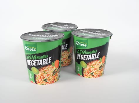STUTTGART, GERMANY - NOVEMBER 17, 2024: Knorr Asia noodles vegetable