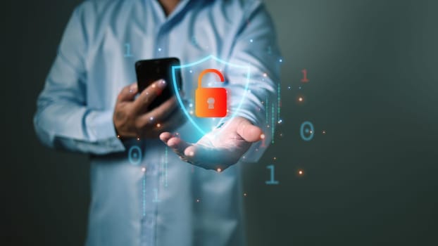 Cyber security, Network data protection, Cyberspace security Protection data, Database hacks, Safety online internet cyber crime. hacker attack, Identity theft and Hacking and stealing data.
