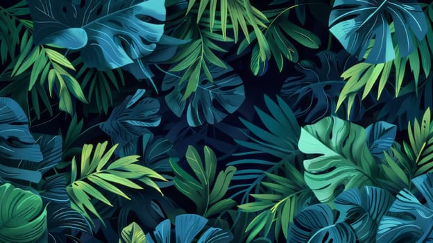 Conceptual illustration of jungle foliage.