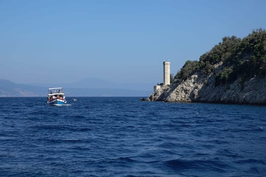 Leuchtturm auf Plavnik bei Krk