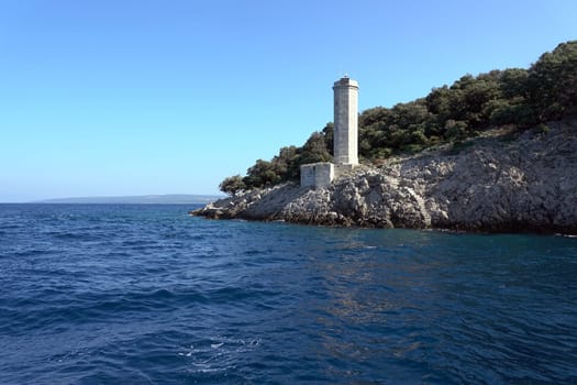 Leuchtturm auf Plavnik bei Krk