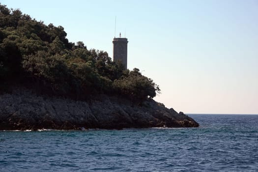 Leuchtturm auf Plavnik bei Krk