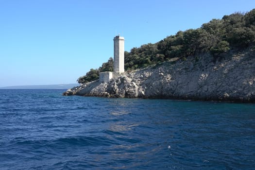 Leuchtturm auf Plavnik bei Krk