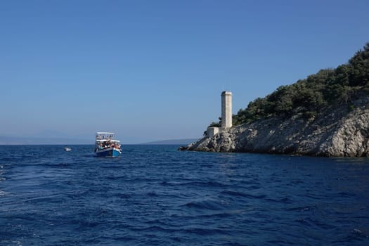 Leuchtturm auf Plavnik bei Krk