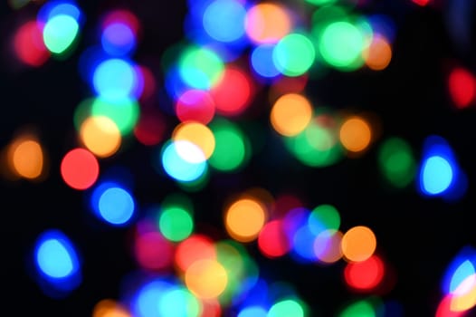 Lichter, defokussiert