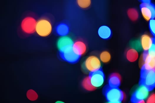 Lichter, defokussiert