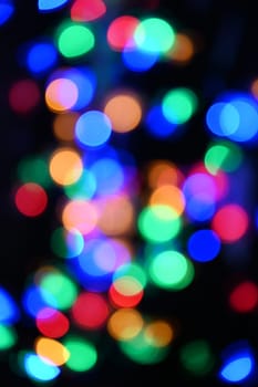 Lichter, defokussiert