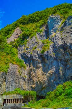 road by the sea. Shooting Location: Niigata Prefecture