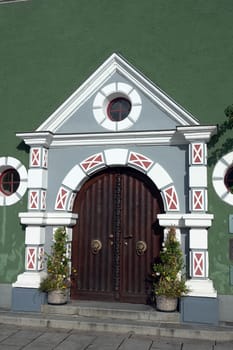 Eingang am Rathaus in Rudolstadt