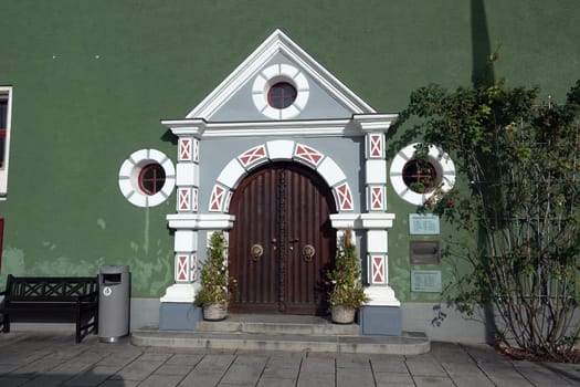 Eingang am Rathaus in Rudolstadt