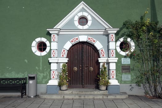 Eingang am Rathaus in Rudolstadt