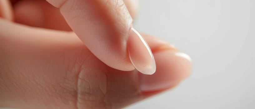 An extreme close-up of a severely damaged fingertip, with torn and peeling skin revealing the fragility and resilience of the human body