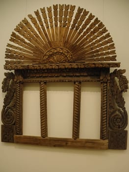 Carving on wood on cash and cantikas. Ancient Russian creativity. Museum of Russian Culture.