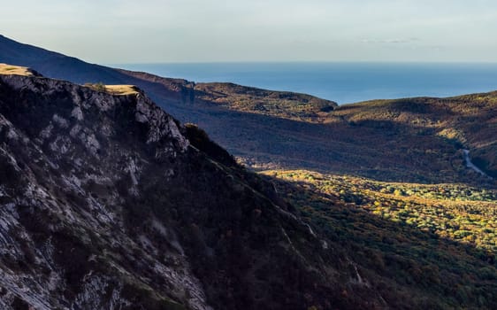 Crimean hills and mountains, nature of Crimea.