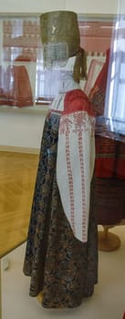 Russian national costume is a woman's suit. Clothes of the peoples of Russia.